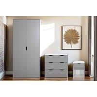 Alton Bedroom Furniture - Wardrobe Chest Drawers Bedside Sonoma Oak & White