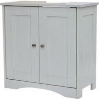 Bathroom Sink Cabinet Under Basin Vanity Storage Cupboard Unit White