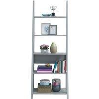 Riva 5 Tier Ladder Bookcase Grey