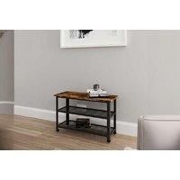 Timber Art Design UK Bala 3 Tier Shoe Rack Free Standing Durable Sustainable, Shoe Rack, Storage Organizer, Space Efficient Multi Use Shoe Rack, Hallway Cupboard, Rustic Brown H75cm x W45cm x D30cm