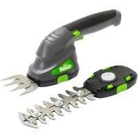 The Handy THGSS 3.6v Cordless Hand Shears with Shrub Cutter and Lawn Edger Attachments - 1 Year Guarantee