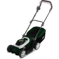 Webb Supreme WEER33RR Electric Rotary Lawnmower with Rear Roller, 5 Cutting Heights, 33cm 13 inch Cutting Width, 1200w Motor, 12 Metre Cable and 30L Collection Bag - 3 Year Guarantee