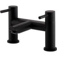 Kartell TAP151NR K-Vit Brassware Nero Round Bath Filler Tap, Matt Black