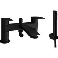Kartell TAP291CN K-VIT Brassware Nero Curve Bath Shower Mixer, Matt Black
