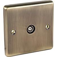 Antique Brass 1Gang TV Point (Windsor)