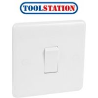 Wessex White 10A Switch 1 Gang 2 Way