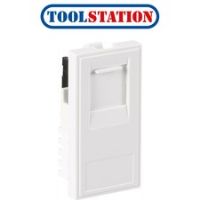 Euro Module Data Outlet RJ45 CAT6 White