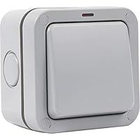 United Electrical SFG01 20amp Single Weatherproof Outdoor Switch IP66 Rated