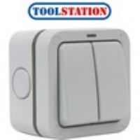 Wessex IP66 20A Switch 2 Gang 2 Way
