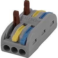 Quick Connectors Wire Connectors 32A, Spring Lever Conductor Connector One-to-one Quick Terminal Block Wire Push Cable Connector Pack 25
