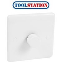 Wessex White Push Dimmer Switch 1 Gang 2 Way
