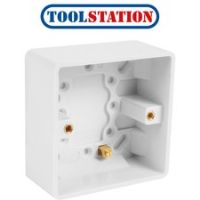 Wessex White Moulded Surface Box 1 Gang 35mm