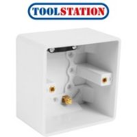Wessex White Moulded Surface Box 1 Gang 47mm