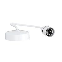 Ceiling Rose Pendant Set with 6" Flex and BC Lampholder | White