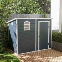 Jasmine 8ftx5ft Plastic Pent Shed