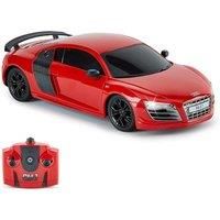CMJ RC Cars AUDI R8 GT, Official Licensed Remote Control Car for Kids with Working Lights, Radio Controlled RC Car Boys Girls Toys 1:24 Model, 2.4Ghz Race 10+ Cars Together (RED)