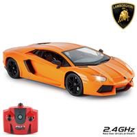 CMJ RC Cars Officially Licensed Remote Control Lamborghini in 30CM Size 1:14 Scale in Lambo Orange