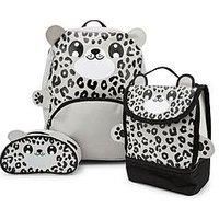 Zappi Co Unisex Kid's LUGBPSBABSNOTGS Luggage, Snow Leopard, Children's