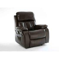 CHESTER ELECTRIC HEATED LEATHER MASSAGE RECLINER CHAIR SOFA GAMING HOME ARMCHAIR