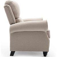 DUXFORD LINEN FABRIC PUSHBACK RECLINER ARMCHAIR SOFA OCCASIONAL CHAIR