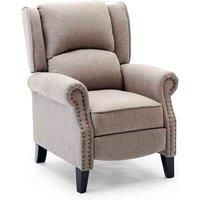 Charlotte Pushback Recliner Chair - Pumice