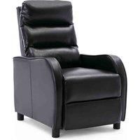 SELBY GAMING PUSHBACK BONDED LEATHER RECLINER CHAIR SOFA ARMCAHIR