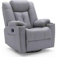 AFTON FABRIC RECLINER ROCKING SWIVEL GAMING CINEMA LOUNGE SOFA CHAIR