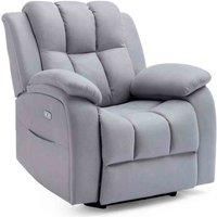 Brookline Electric Recliner Chair - Grey
