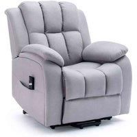 Brookline Electric Rise Recliner Chair - Grey
