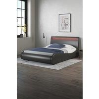 ORION LED LIGHTS BED FRAME - BLACK / WHITE - SINGLE / SMALL DOUBLE / DOUBLE