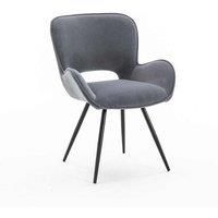 LILY MODERN VELVET DINING CHAIR PADDED SEAT METAL LEG KITCHEN OFFICE SET OF 2
