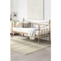 Slumberworx Newnham Classic Victorian Style Living Room Bedroom Brass Metal Day Bed Frame
