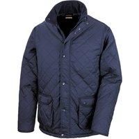 Result Mens Urban Cheltenham Water Repellent Jacket (S) (Navy Blue)