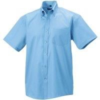 Russell Collection Mens Short Sleeve Formal Ultimate Non-Iron Shirt BC1037