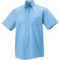 Russell Collection Mens Short Sleeve Formal Ultimate Non-Iron Shirt BC1037