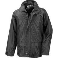 Result Mens Core Rain Suit (Trousers And Jacket Set) (3XL) (Black)