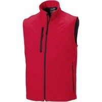 Russell Mens 3 Layer Soft Shell Gilet Jacket (2XL) (Classic Red)