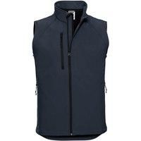 Russell Mens 3 Layer Soft Shell Gilet Jacket (2XL) (French Navy)