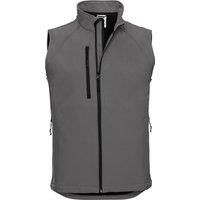 Russell Mens 3 Layer Soft Shell Gilet Jacket (2XL) (Titanium)