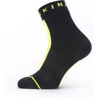 SealSkinz Dunton Waterproof All Weather Ankle Length Sock With Hydro Stop Black/Neon Yellow