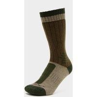 Unisex Gresham Wool and Cashmere Mid-Length Socks, Brown