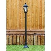 MiniSun Pair of - Traditional Victorian Style 1.2m Black IP44 Outdoor Garden Lamp Post Bollard Lights