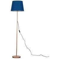 Modern Copper MiniSun LED Stem Floor Lamp Standard Lounge Light Tapered Shade A+