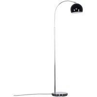 Retro Curved Metal Floor Lamp Large Chrome Lighting Domed Lampshades LED Bulbs