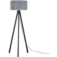 Barbro Tripod Weave Black Floor Lamp