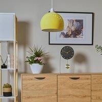 Mini Arco Pair of Yellow Ceiling Pendant Shade