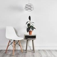 Pair of - Modern Polished Chrome & Clear Acrylic Jewel Intertwined Rings Design Ceiling Pendant Light Shades