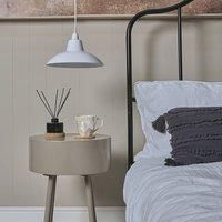 Civic Pair of White Ceiling Pendant Shade