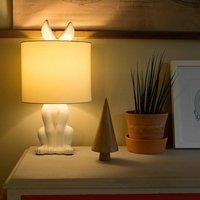 Pair of White Table Lamp