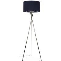 Tripod Floor Lamp Modern Chrome Tall Standard Light Lounge Living Room LED Bulb